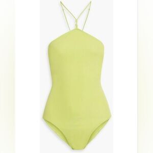 NWT Frame Delicate Knot Bodysuit in Flash Lime